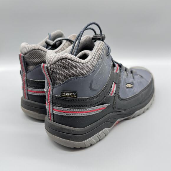 Keen Shoes Womens 6 Gray Black Targhee Mid Waterproof Hiking KEENDRY Trail Boots - Picture 7 of 10